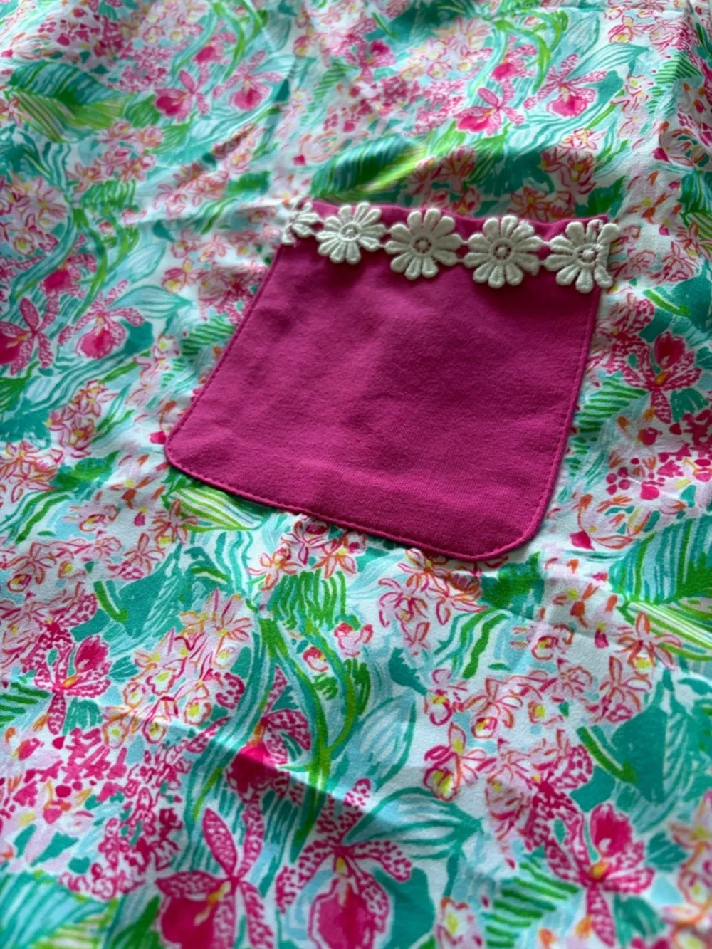 Lilly Inspired Girls’ Dress Sz 10-12 Floral Coastal Preppy - Picture 3 of 8